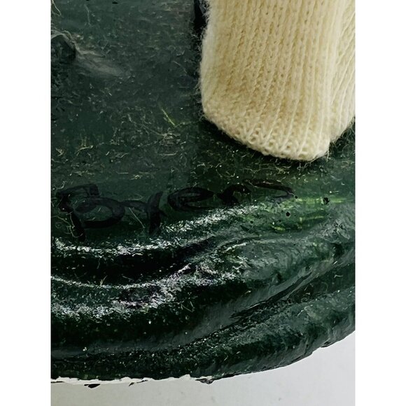 Byers Choice Man with Small Tree Tan Jacket Hat Checked Pants 1985 Bumpy Base - Picture 10 of 11